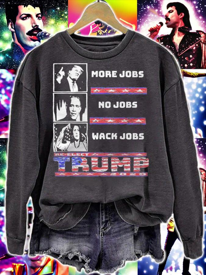 Anti Biden trump More Jobs Obama No Jobs Nancy Pelosi Wack Jobs T-Shirt t-shirt