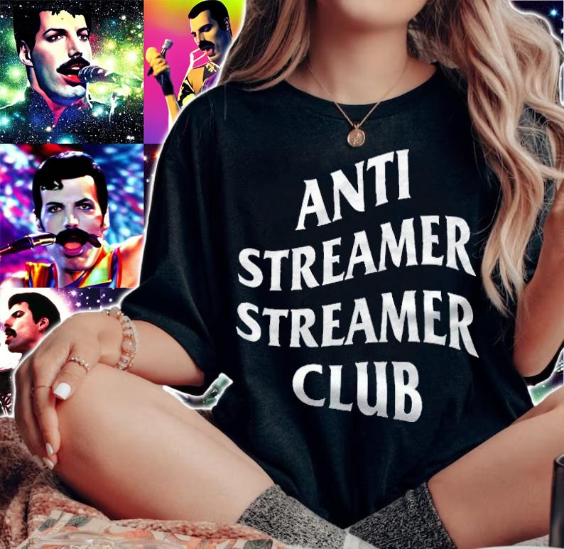 Anti streamer streamer club T-shirt t-shirt