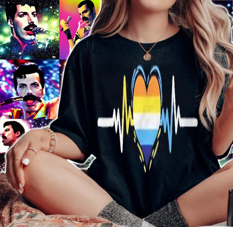 Aroace Heartbeat Aroace Pride Vintage Heart Shirt t-shirt