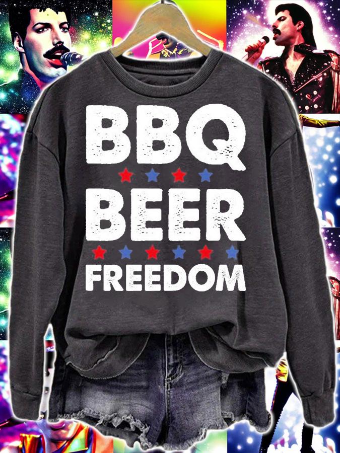 BBQ Beer Freedom Star T-Shirt t-shirt sweatshirt
