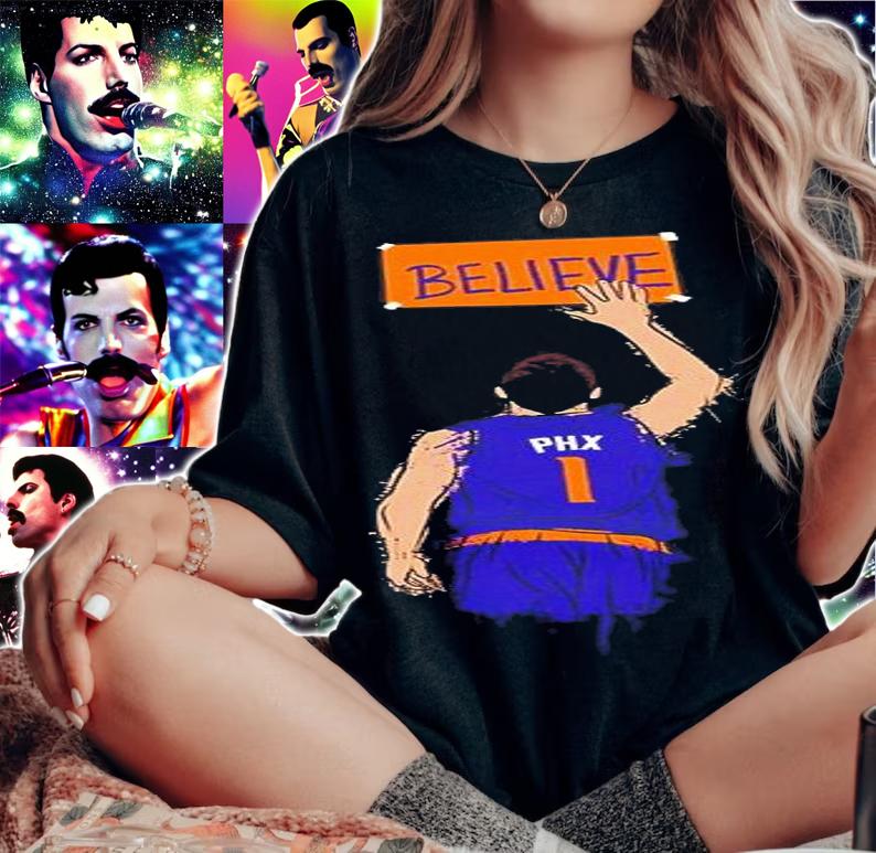 Believe Phoenix Devin Booker Phoenix Basketball T-Shirt t-shirt woman shirt