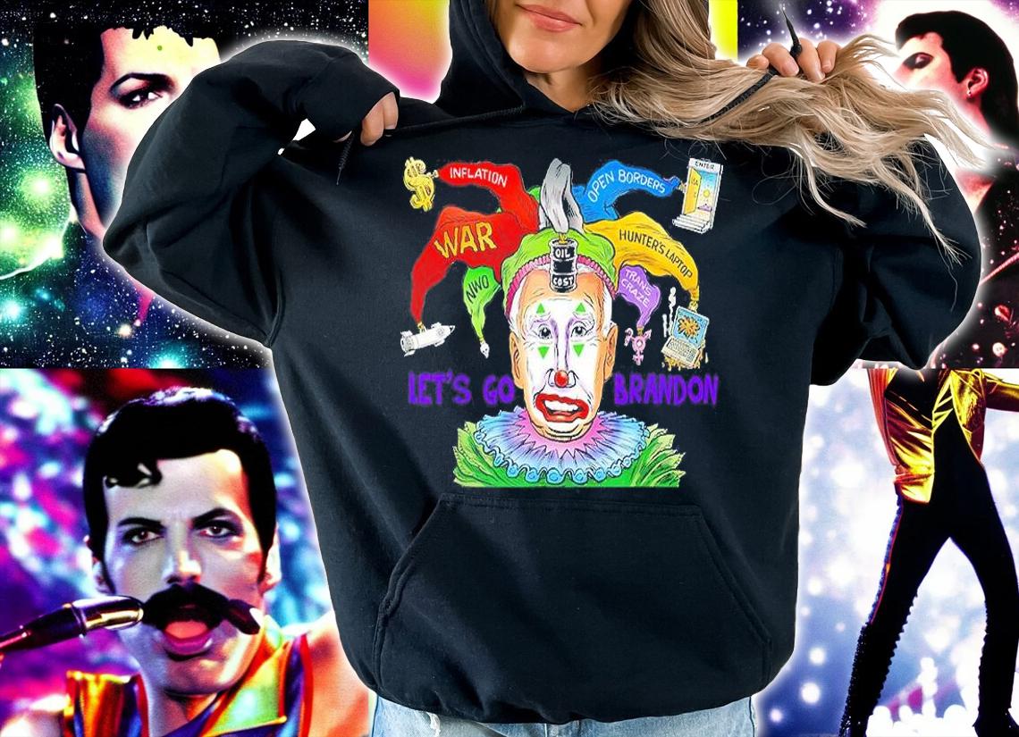 Biden Clown Inflation Open Borders War Hunters Laptop T-Shirt t-shirt hoodie