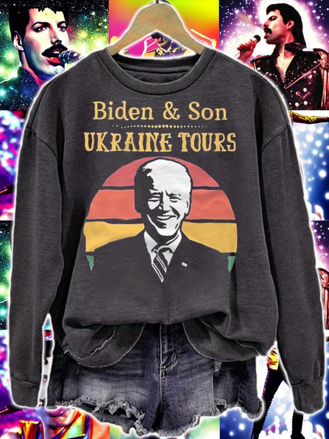 Biden & Son Ukraine Tours Joe Biden T-Shirt t-shirt sweatshirt