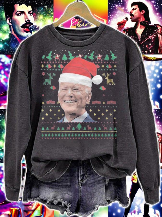 Biden Ugly Christmas Best President Xmas T-Shirt t-shirt
