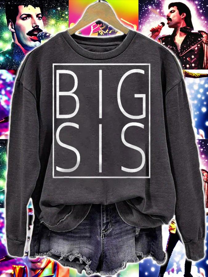 Big Sis Minimal Square Family Matching Tee Boxed Big Sister T-shirt t-shirt