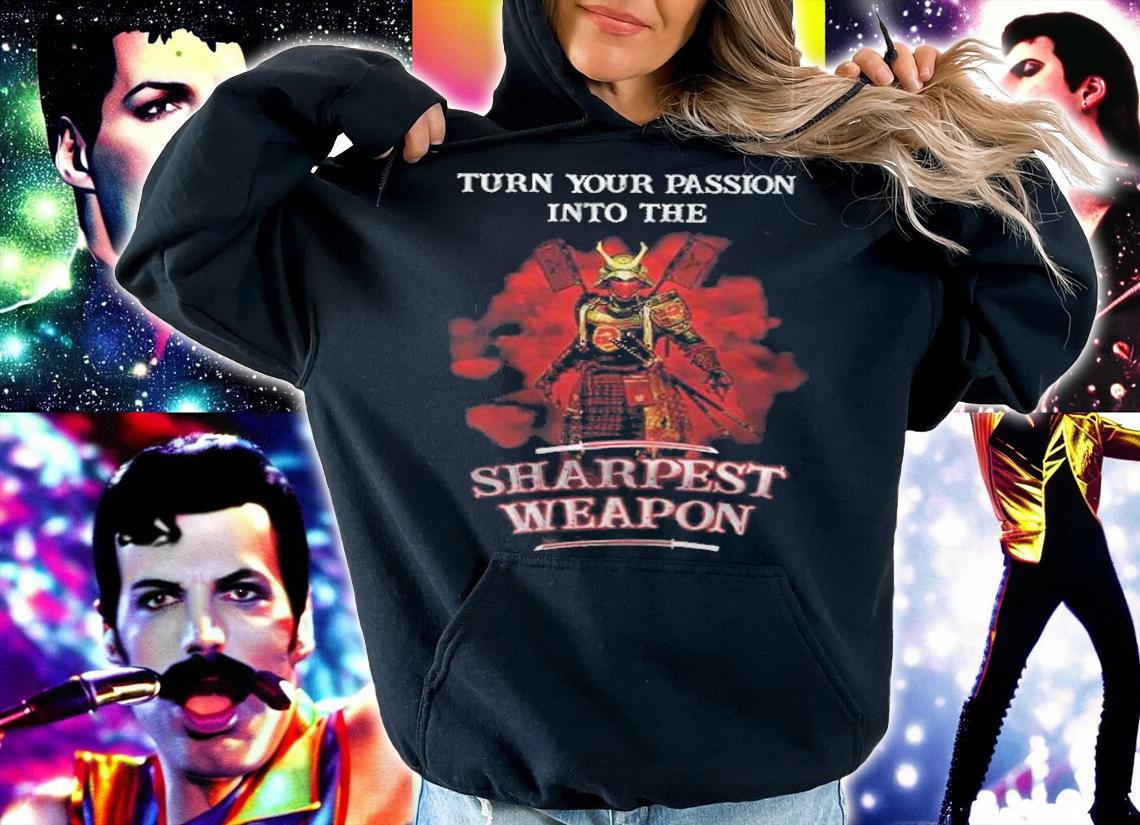 Black Samurai Turn Your Passion Into The Sharpest Weapon Shirt t-shirt hoodie