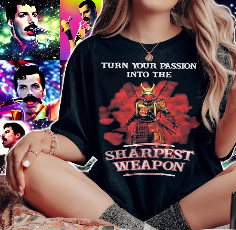 Black Samurai Turn Your Passion Into The Sharpest Weapon Shirt t-shirt woman shirt
