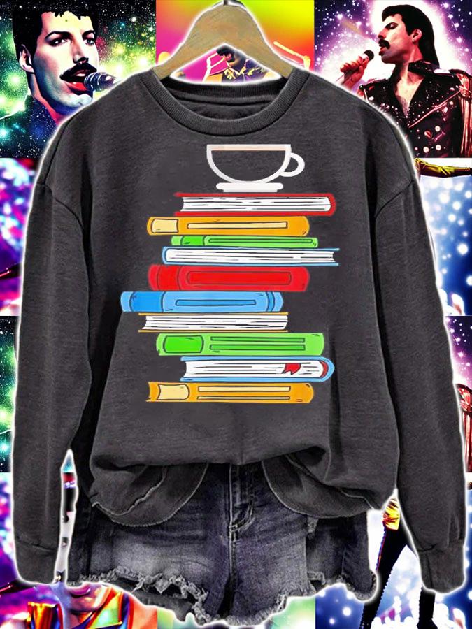 Books & Coffee Reading Literature Education T-Shirt t-shirt sweatshirt