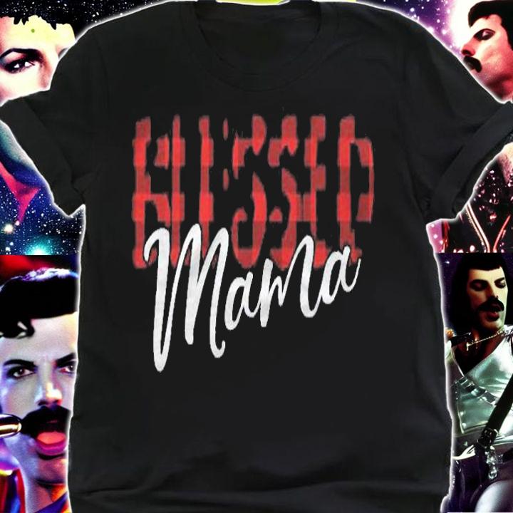 Blessed Mama Woman Buffalo Plaid Thanksgiving Gift Mother Shirt t-shirt shirt