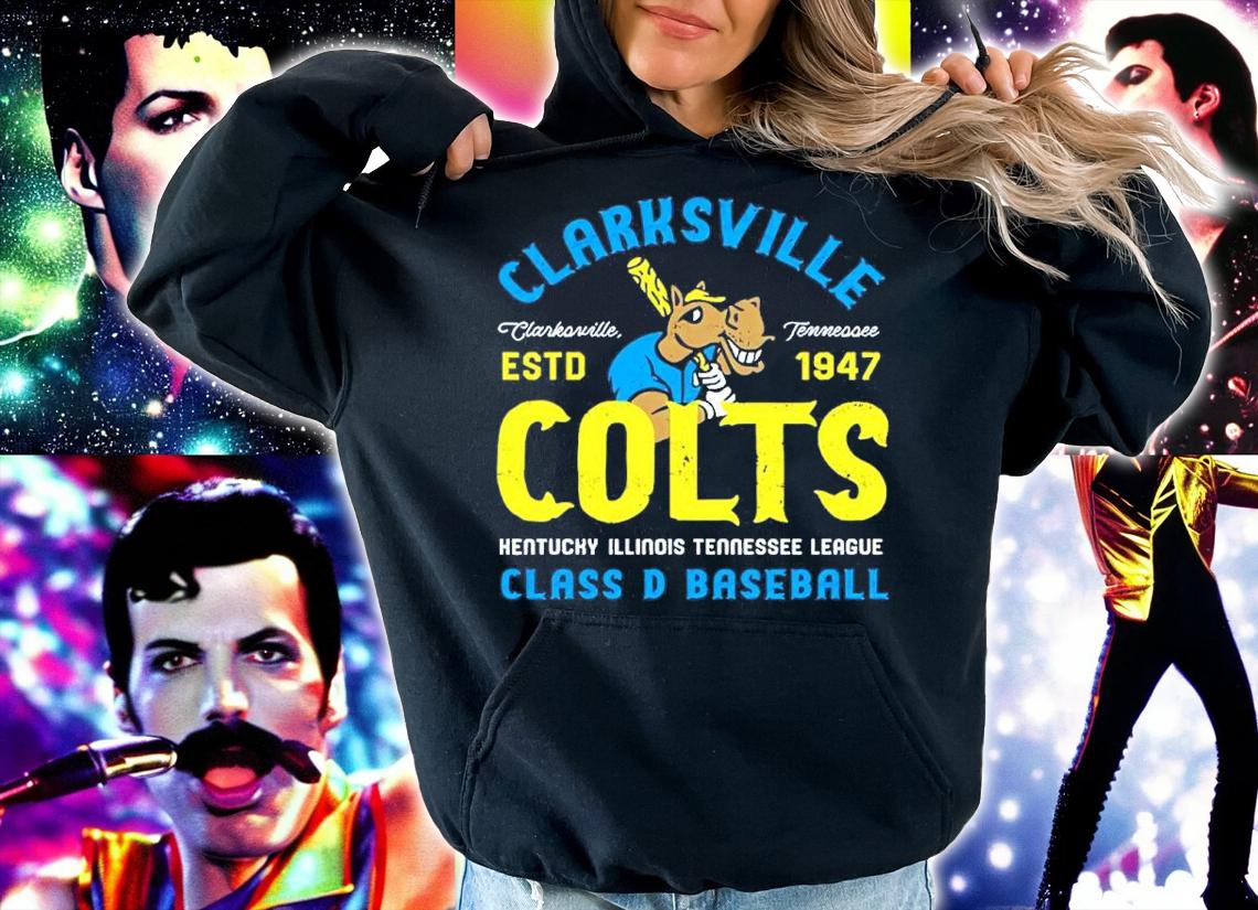 Clarksville Colts Clarksville Colts ESTD 1947 Kentucky Illinois Tennessee League Baseball Shirt t-shirt hoodie
