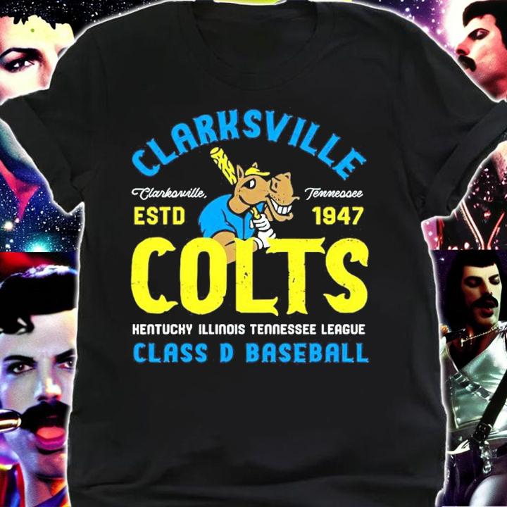 Clarksville Colts Clarksville Colts ESTD 1947 Kentucky Illinois Tennessee League Baseball Shirt t-shirt shirt