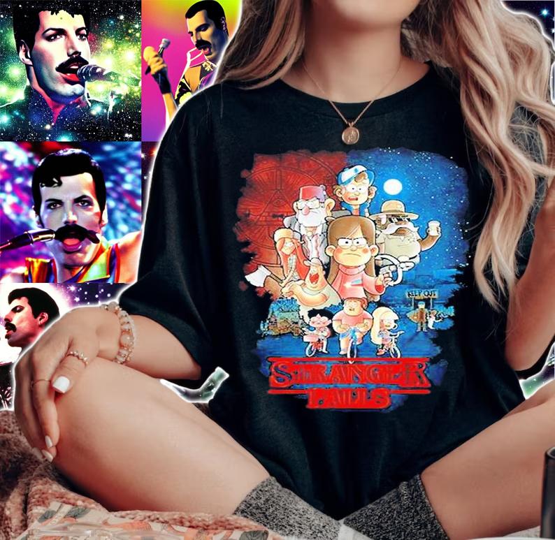 Gravity Falls Stranger Falls T-Shirt t-shirt