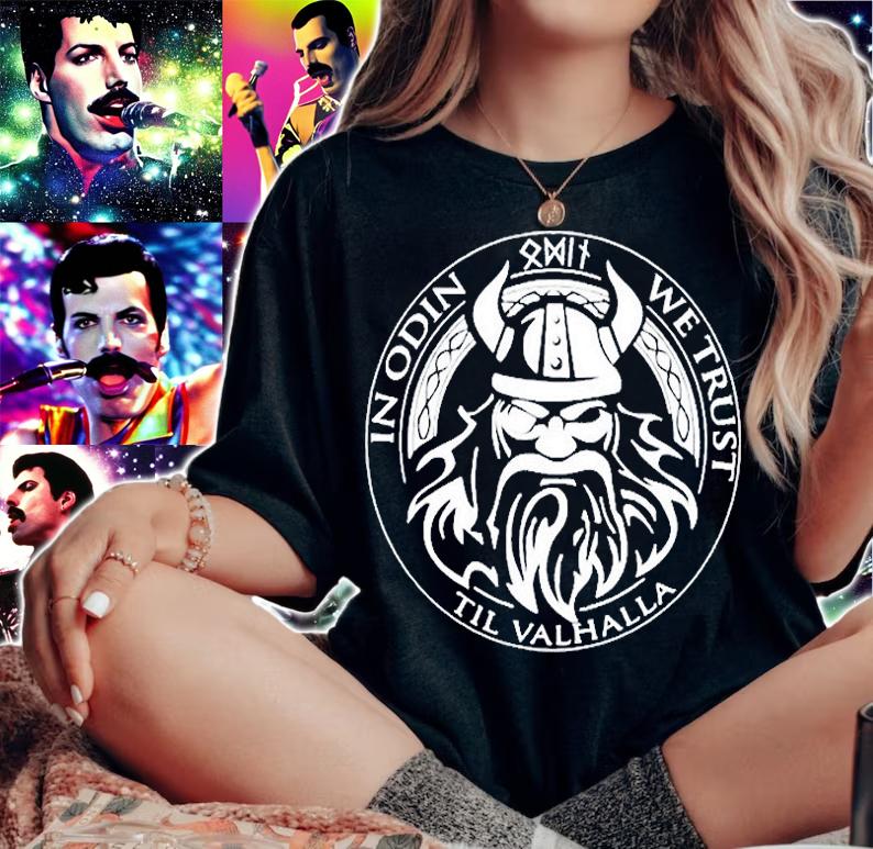In Odin We Trust Till Valhalla Viking Norse God Pullover T-Shirt t-shirt