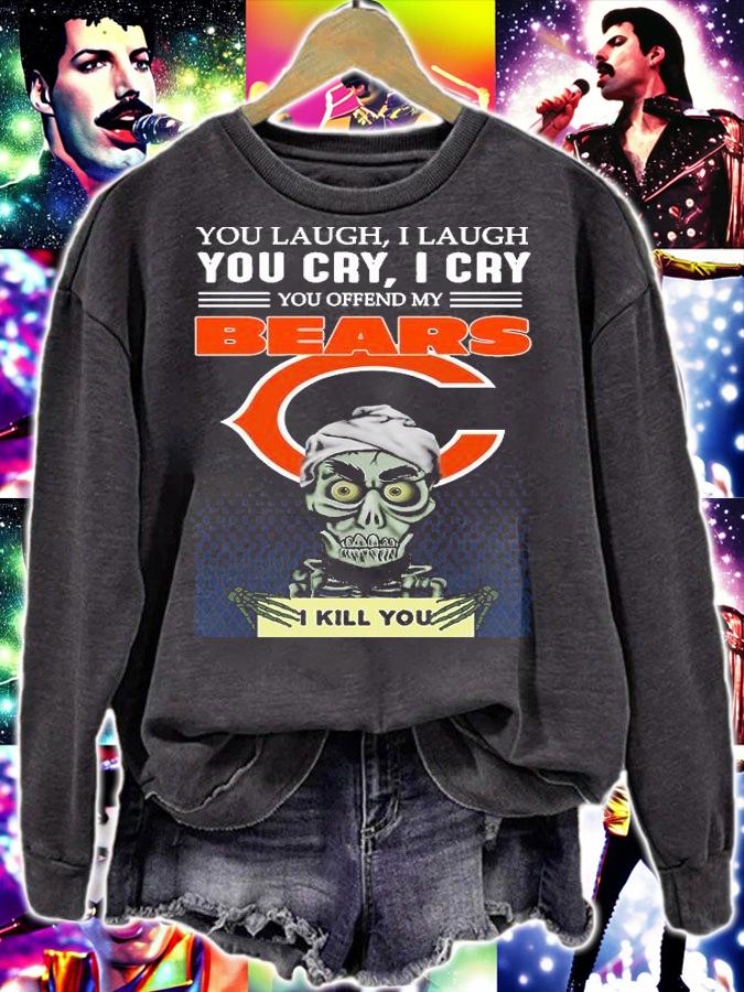 Jeff Dunham You Laugh I Laugh You Offend My Chicago Bears Kill You T-Shirt t-shirt sweatshirt