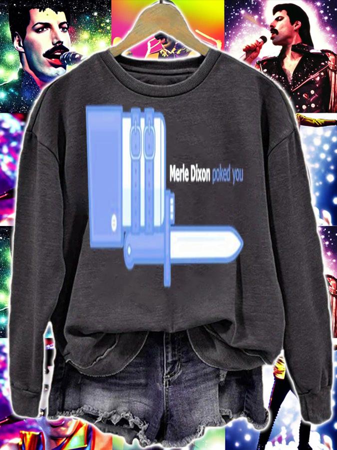 Status Update Facebook Merle Dixon poked you shirt t-shirt sweatshirt