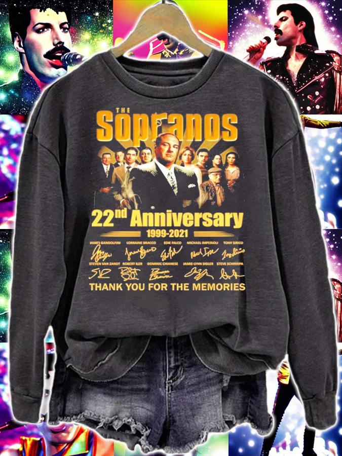 The Sopranos 22nd Anniversary 1999-2021 Signatures Thank You For The Memories Shirt t-shirt sweatshirt