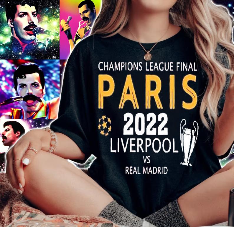 Champions League Final Paris 2022 Liverpool Vs Real Madrid T-Shirt t-shirt