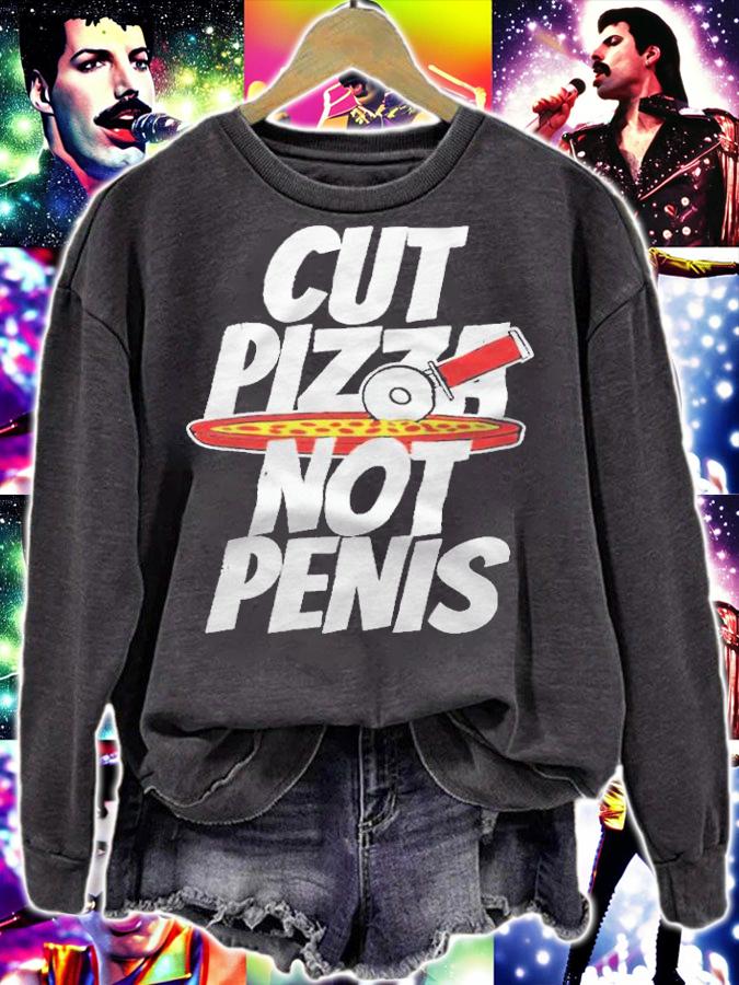 Cut pizza not penis 2021 T-shirt t-shirt sweatshirt