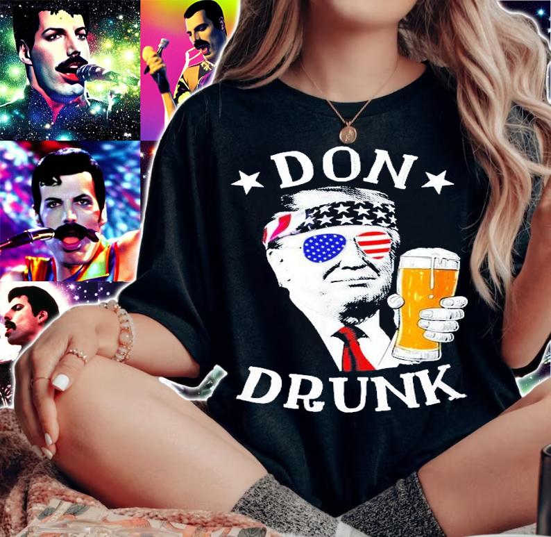 Don Drunk Trump T-Shirt t-shirt woman shirt