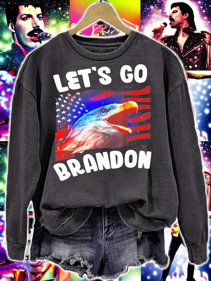 Eagle American Flag Let's Go Brandon Shirt t-shirt