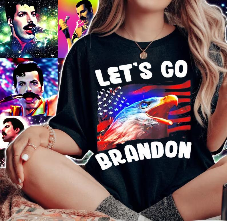 Eagle American Flag Let's Go Brandon Shirt t-shirt