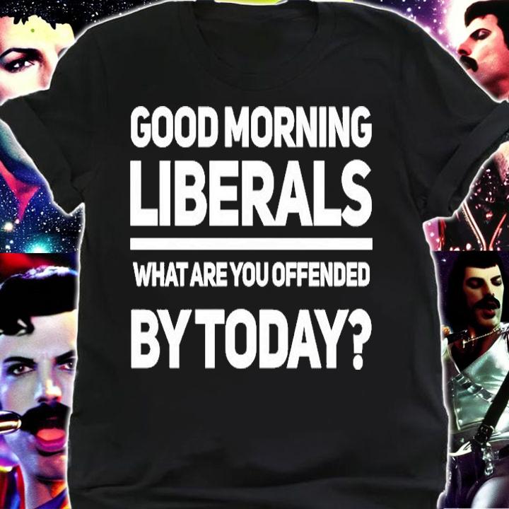 Good Morning Liberals What Are You Offendded By Today Anti Liberal Republican T-Shirt t-shirt