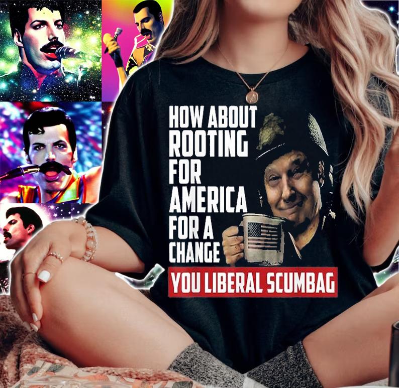 How About Rooting For America For Change Anti Liberal Trump T-Shirt t-shirt woman shirt