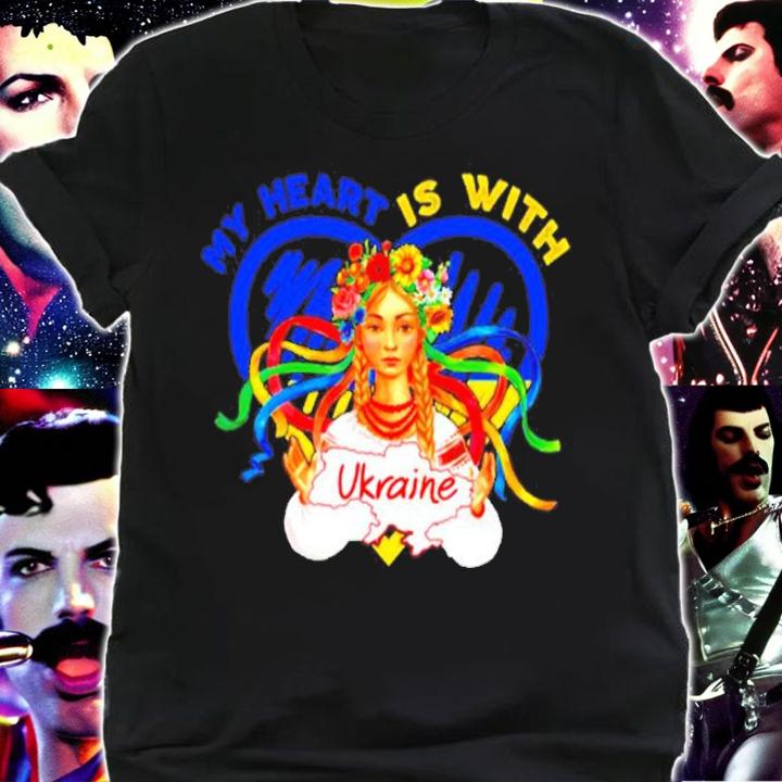 My Heart Is With Ukraine Pray For Ukraine Shirt t-shirt shirt