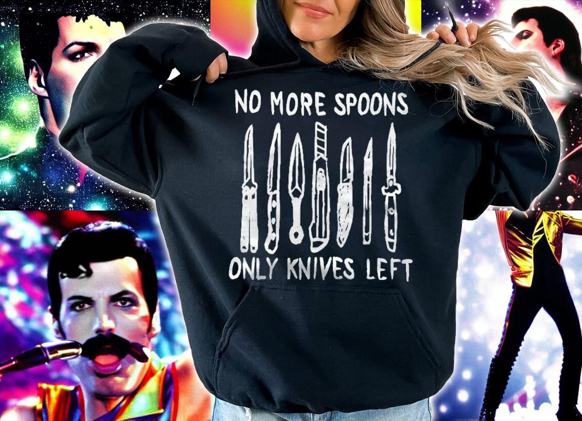 No More Spoons Only Knives Left Red Shirt t-shirt