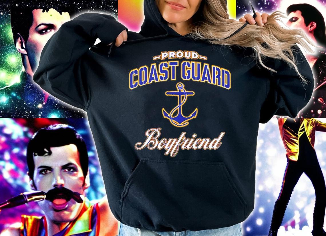 Proud Coast Guard Boyfriend Anchor T-Shirt t-shirt