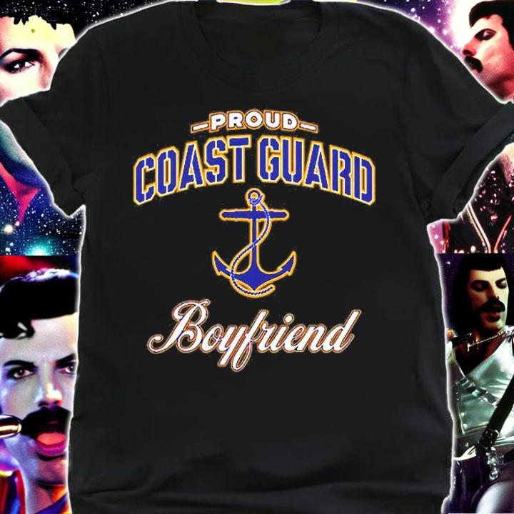 Proud Coast Guard Boyfriend Anchor T-Shirt t-shirt