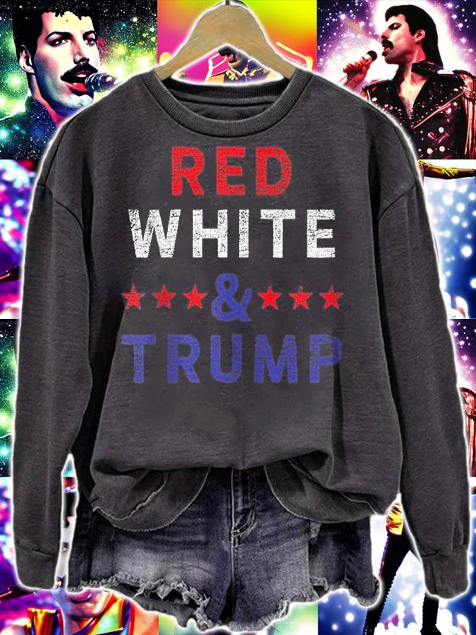 Red White And Trump Usa Flag Election Donald Trump USA Flag T-Shirt t-shirt sweatshirt