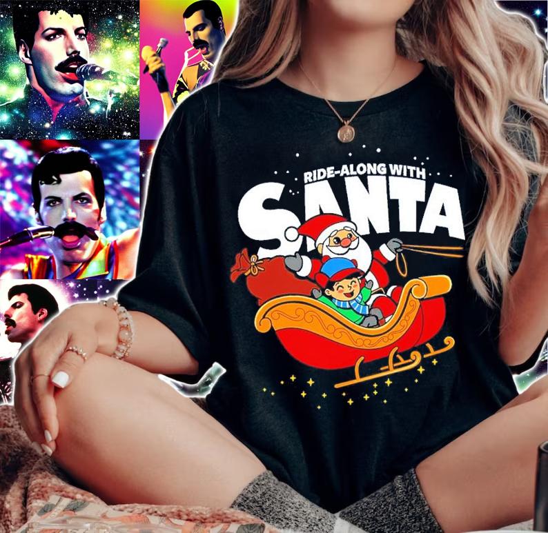 Ride-along with Santa shirt t-shirt woman shirt