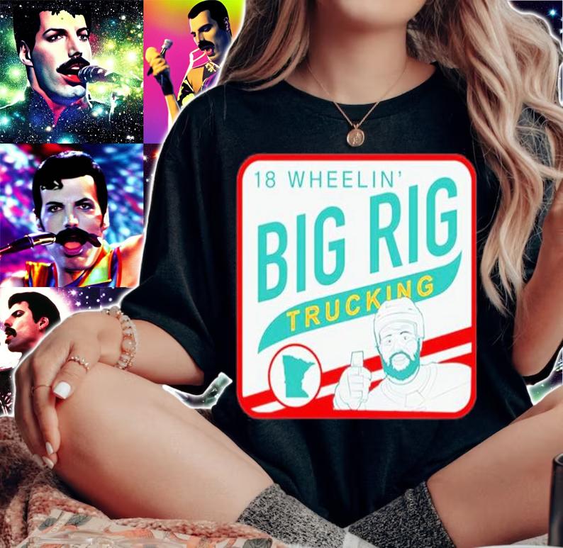 Ryan Hartman Wearing Jordan Greenway Big Rig T-Shirt t-shirt woman shirt