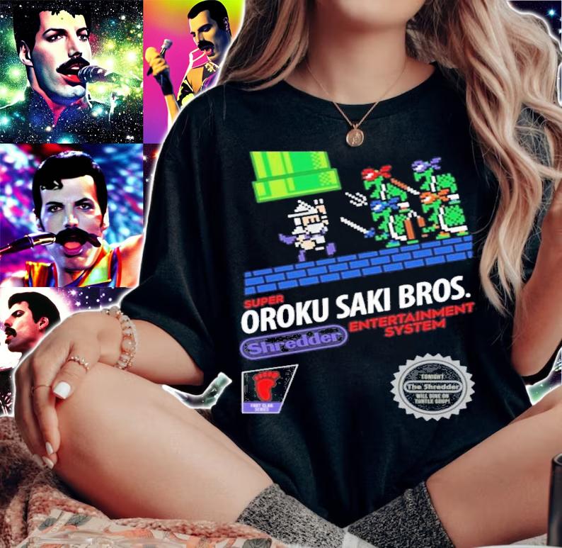 Super Oroku Saki Bros. Entertainment System Shirt t-shirt woman shirt