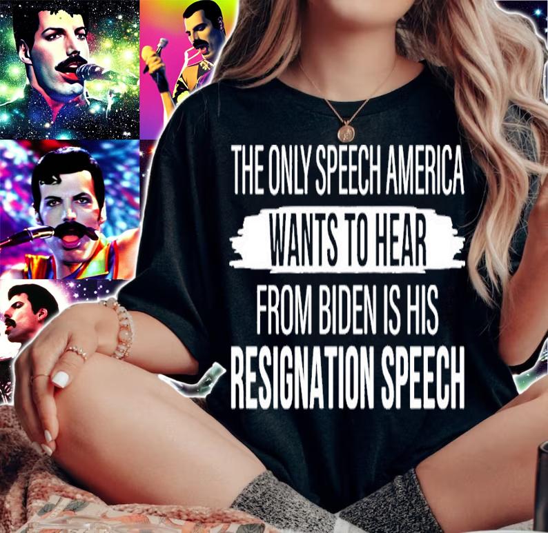 The Only Speech America Wants To Hear From Biden Is His Resignation Speech Shirt t-shirt