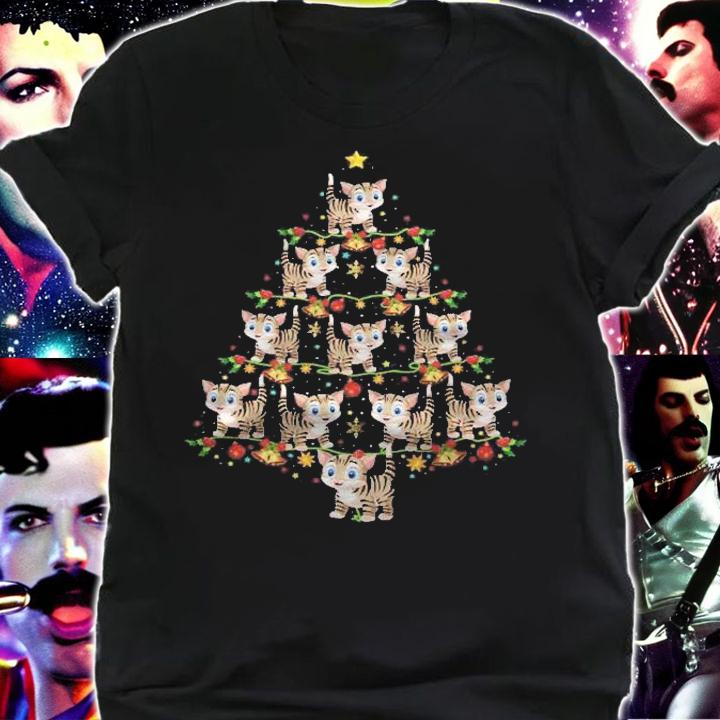 Cat Lover Xmas Matching Santa Cat Christmas Tree Shirt t-shirt shirt