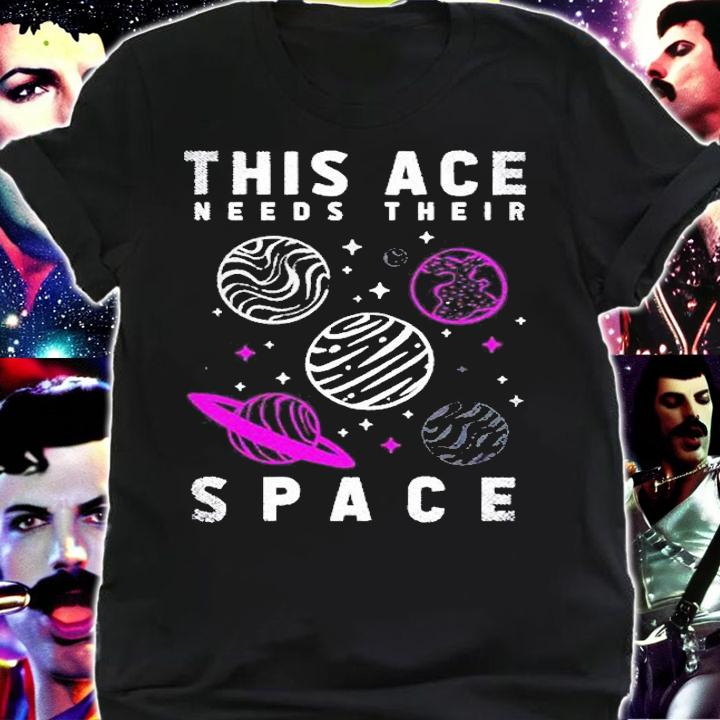 Funny Lgbt Outer Space This Ace Needs Their Space Asexual T-Shirt t-shirt