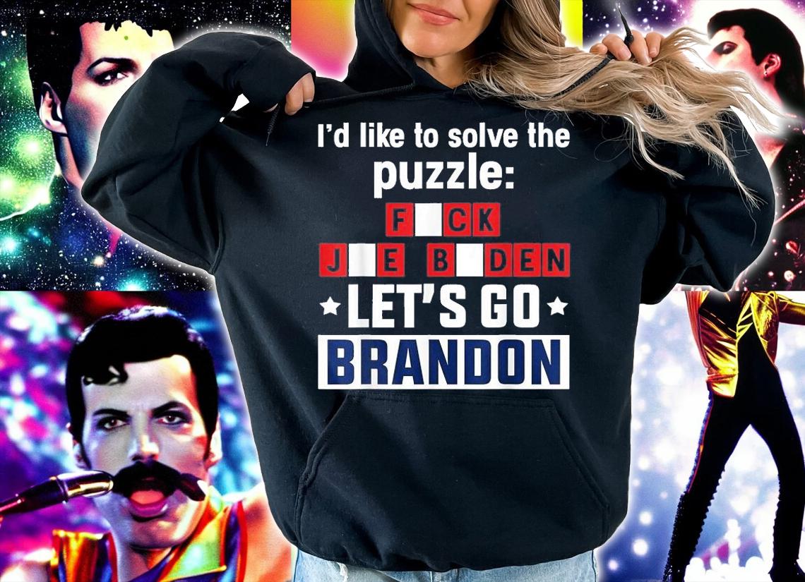 Let's Go Brandon US I'd Like To Solve The Puzzle Sarcastic Joe Biden T-Shirt t-shirt hoodie