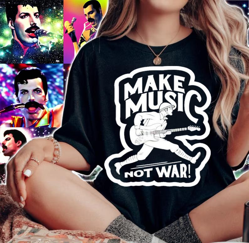 Matt Pinfield Ukraine War Russia War Make Music Not War Shirt t-shirt woman shirt