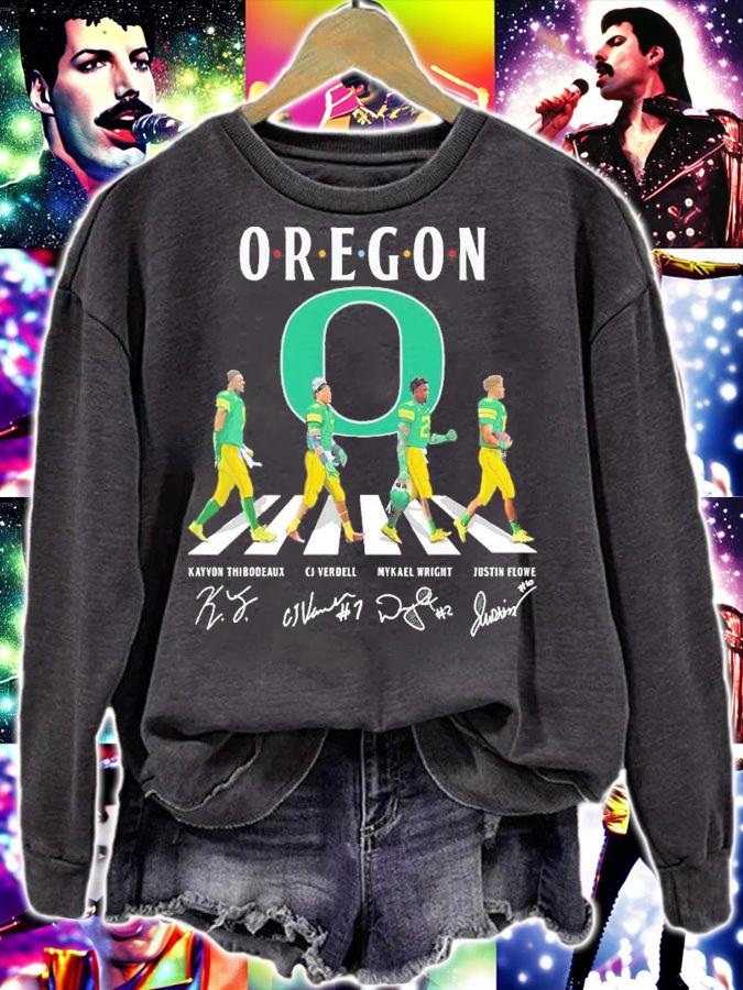 Oregon Ducks Football Team Abbey Road Signatures Shirt t-shirt