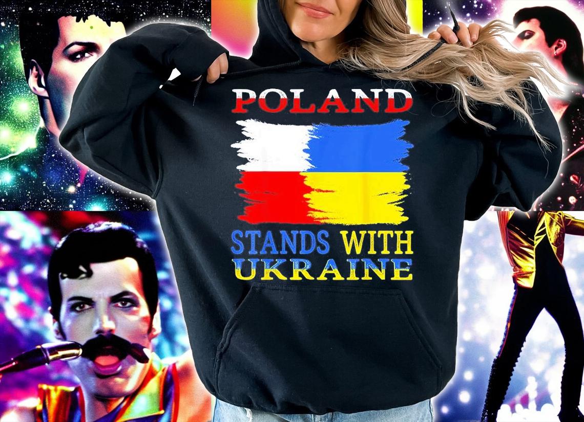 Poland Stands With Ukraine Polish Ukraine Peace Ukraine T-Shirt t-shirt hoodie