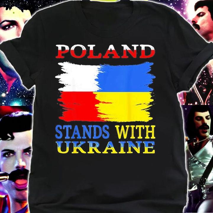 Poland Stands With Ukraine Polish Ukraine Peace Ukraine T-Shirt t-shirt shirt