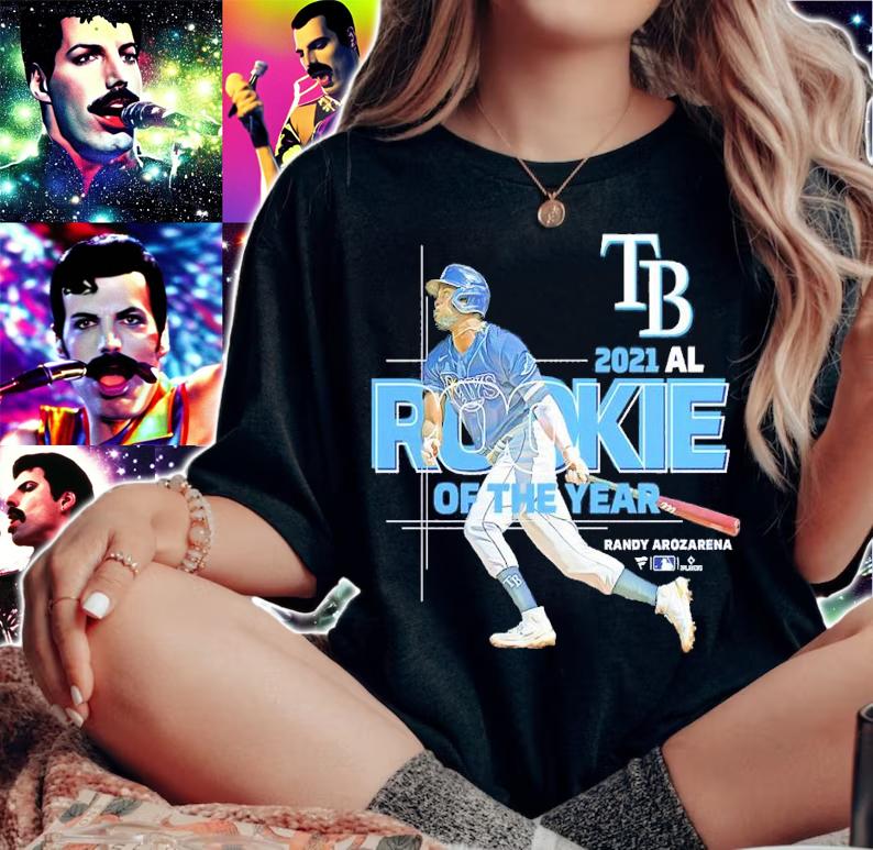 Randy Arozarena Tampa Bay Rays 2021 AL Rookie Of The Year Shirt t-shirt woman shirt