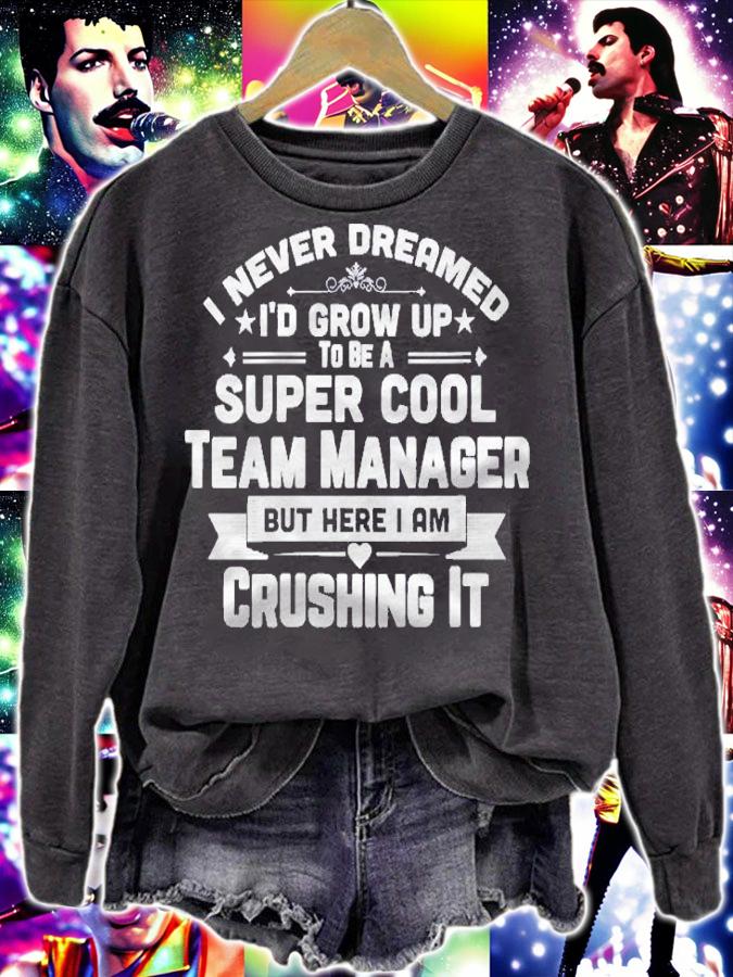 Womens Super Cool Team Manager Funny Baseball Soccer Gift Shirt t-shirt sweatshirt