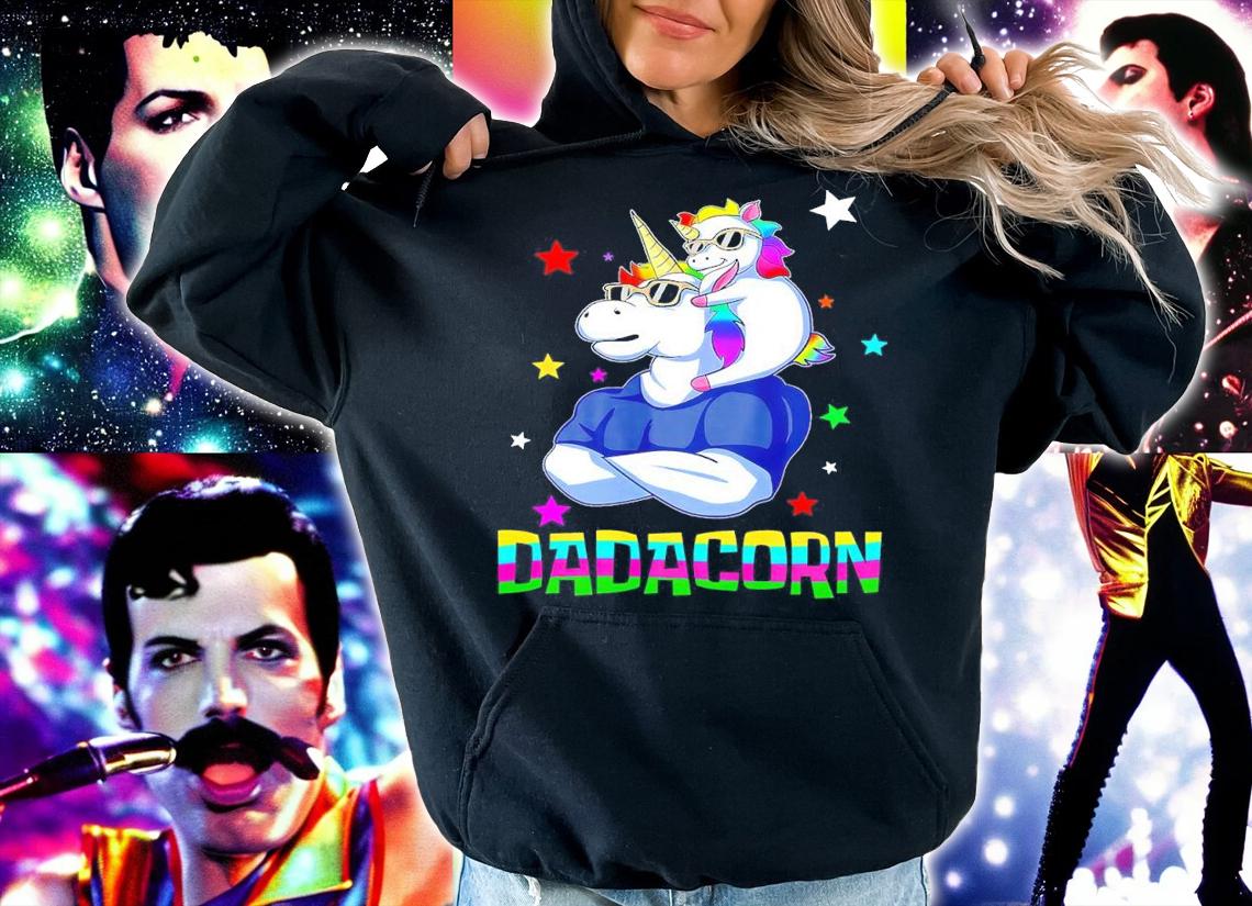 Dadacorn Muscle Unicorn Dad Baby Christmas Papa shirt t-shirt hoodie
