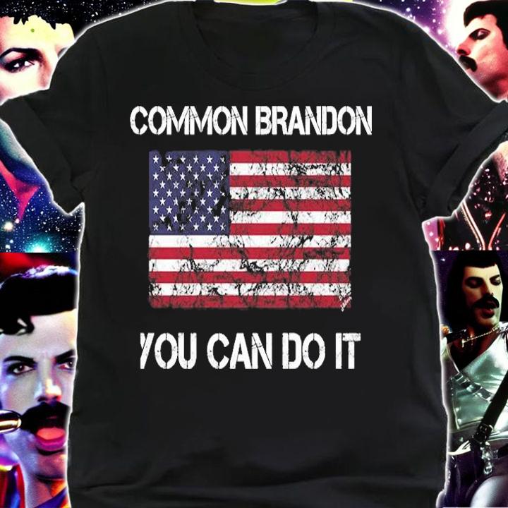 Funny President Patriotic Usa Flag Lets Go Brandon You Can Do It T-Shirt t-shirt shirt