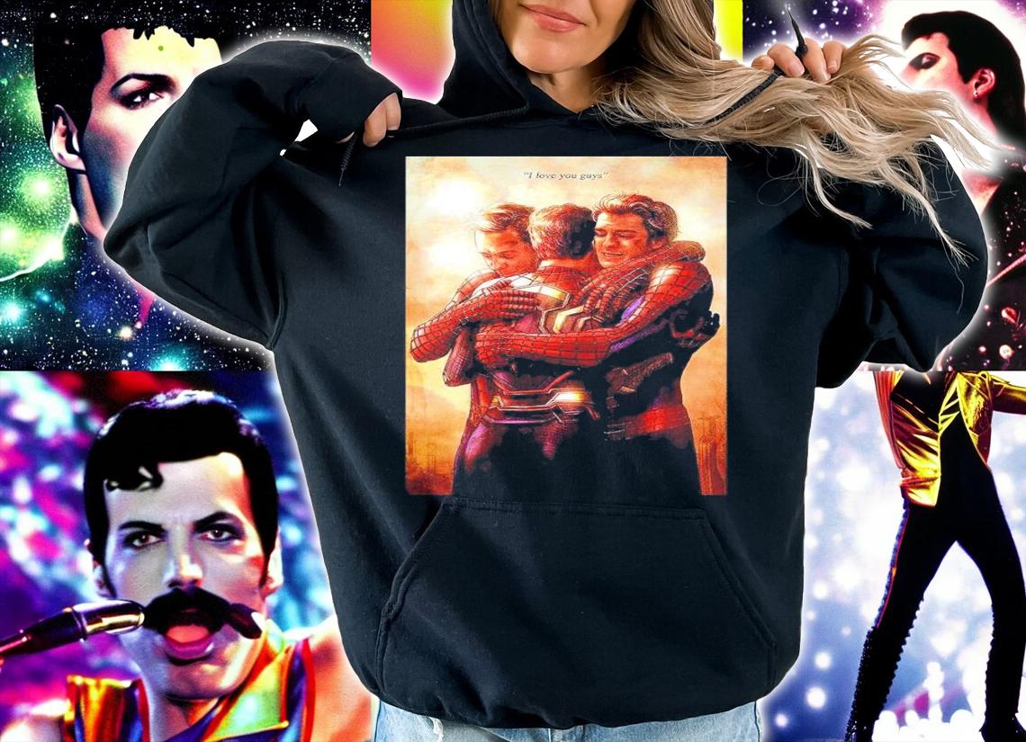 I love you guys the hug 3 Spider Man shirt t-shirt hoodie