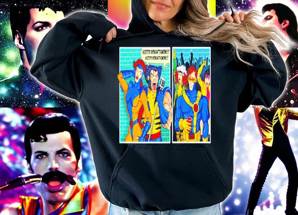 Jean Grey And Performance Scotty Doesn't Know Mashup Xmen Shirt t-shirt