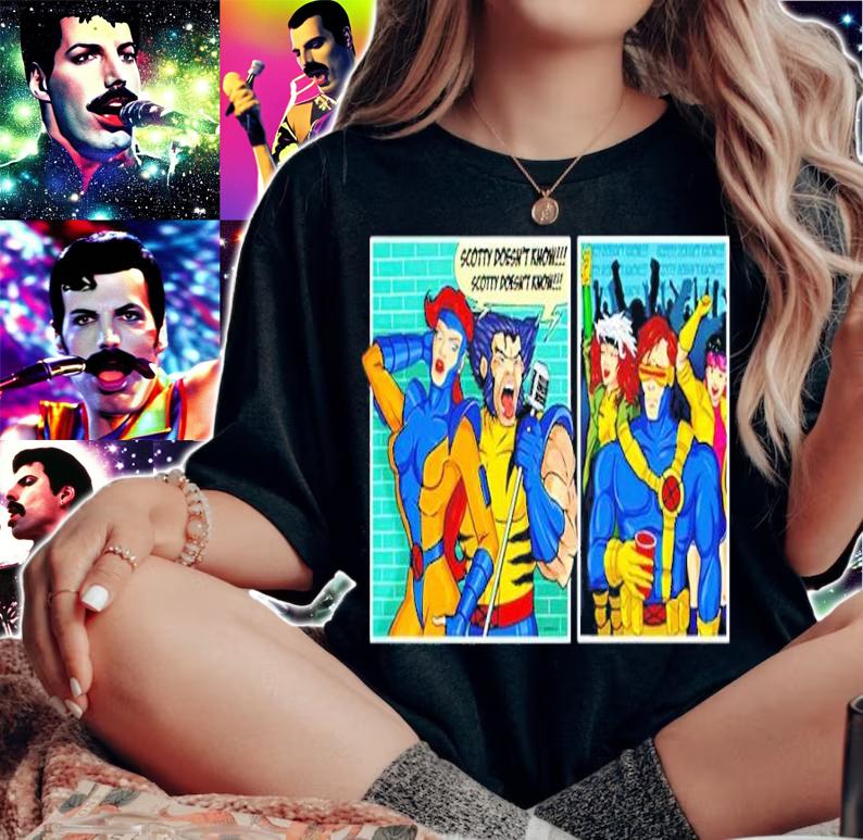 Jean Grey And Performance Scotty Doesn't Know Mashup Xmen Shirt t-shirt